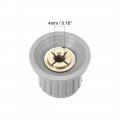 Uxcell Plastic Potentiometer Rotary Knob 4mm Insert Shaft 26x20mm Gray 10pcs