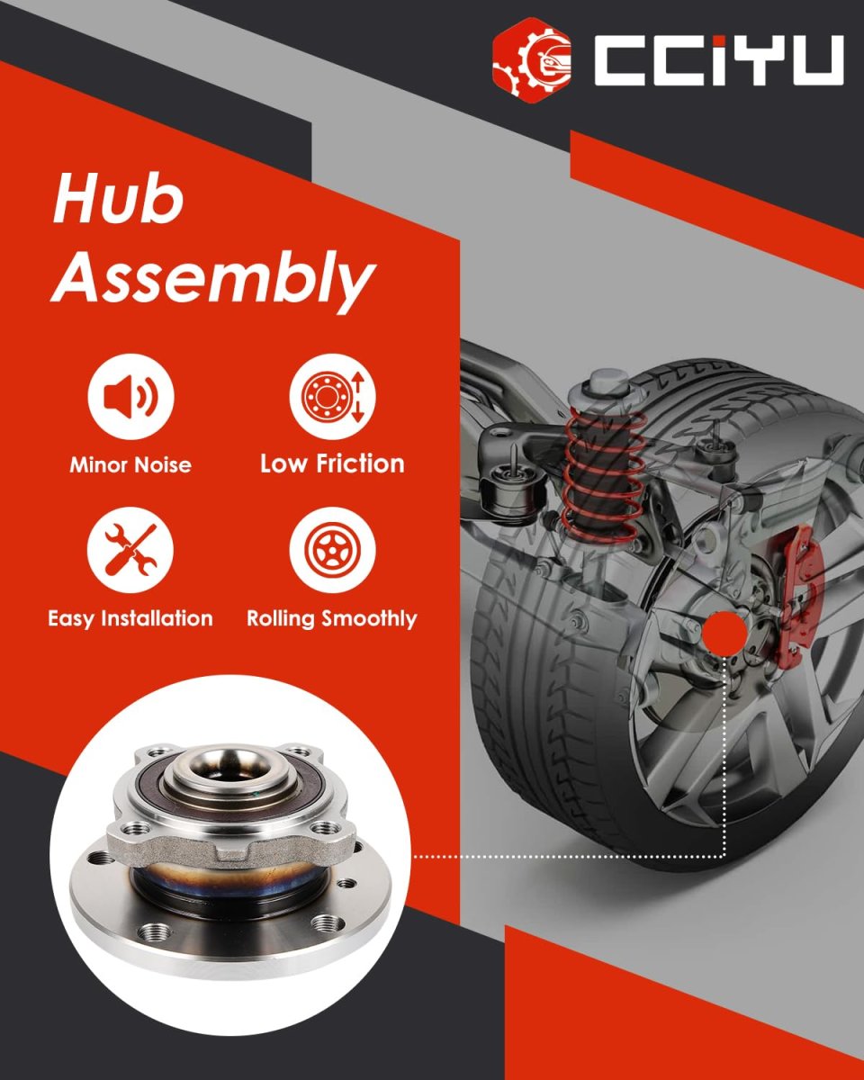 Wheel Hub And Bearing Assembly With Abs 512573 For Mini Cooper Countryman 2011 2016 Front Rear Awd Paceman 2013