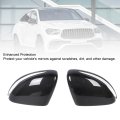 Carbon Fiber Sturdy Protective Rearview Mirror Cover Cap Enhance Vehicle Appearance
