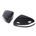 Carbon Fiber Sturdy Protective Rearview Mirror Cover Cap Enhance Vehicle Appearance