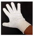 Toolusa Men S Size Large White String Gloves With Green At Cuff Gl-67445-z12 Pack Of 12 Pairs 