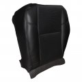 Secosautoparts Driver Side Foam Cushion  Passenger Bottom Leather Perforated Seat Cover Ebony Black Fit For Cadillac Escalade
