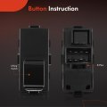 A-premium Rear Side 2-pc Set Window Switch Compatible With Chevrolet Silverado 1500 2500 Hd 3500hd Traverse Gmc Sierra Acadia