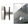 Polished Stainless 2 Glass Rail Standoff Cap Assembly 