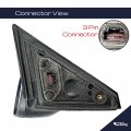 Spieg Fo1320553 Driver Side Mirror Replacement For Ford Explorer 2016-2017 Power Adjusted Glass Non Heated Textured Black Cover