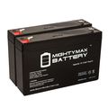 Mighty Max Battery 6 Volt 7ah Replacement For Ps-682 And Es8 2-6s 2 Pack Brand Product 
