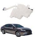 Plastic Windshield Washer Reservoir Tank White With Tube No Liquid Level Sensor Replacement For Toyota Camry 2018-2022 