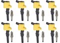 Ena Heavy Duty Ignition Coil Pack And Platinum Spark Plug Set Of 8 For Mercury 2006 2007 2008 Mountaineer 4 6l Replacement 