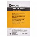 Niche Brake Pad Set For Honda Fury Stateline Interstate Sabre 1300 06455-mcs-r02 Front Rear Semi-metallic 4 Pack