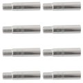 Valve Stem Extension 8pcs 39mm Tire Extenders Brass Wheel Cap Extender Adapter For Car Motorcycle Truck Silver 