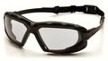 Pyramex Safety Highlander Xp Eyewear Black-gray Frame Clear Anti-fog Lens 