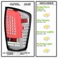 Acanii For 2016-2023 Toyota Tacoma Pickup Truck Chrome Full Led W C Tube Tail Lights Brake Lamps Pair Set Left Right
