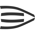 Side Window Deflectors Sun Rain Guards Set Fit For 2004-2008 Acura Tl 4 Pcs Black 