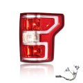 Rear Tail Light Assembly For Ford F150 2018 2019 2020 Red Lens Chrome Housing Right Passenger Side With Bulbs And Wiring 