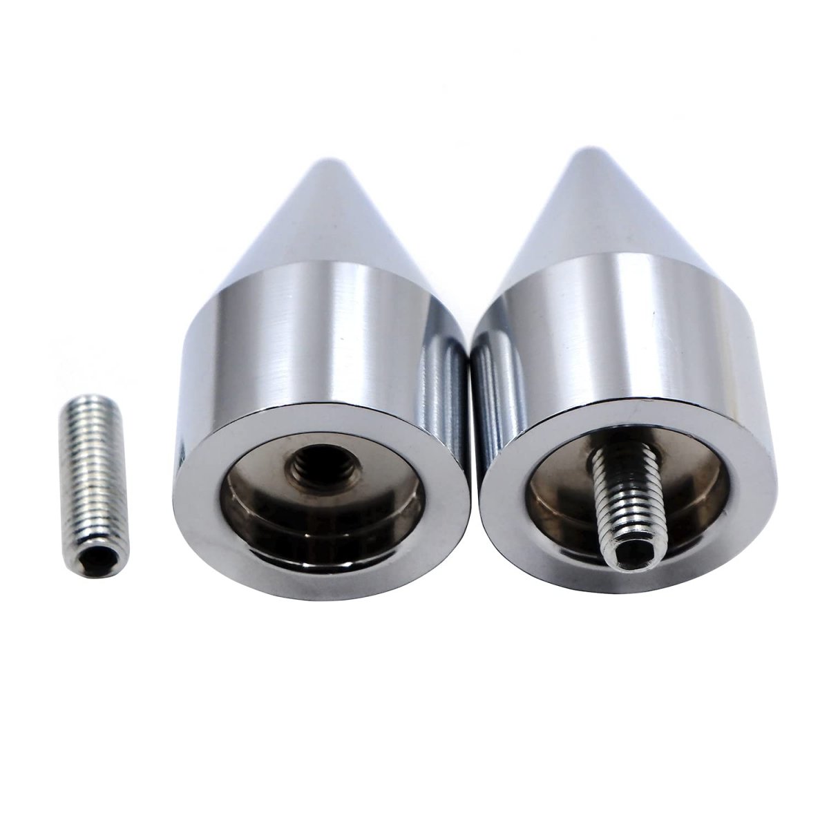 Spike Bar Ends For Kawasaki Ninja 250 500 Zx600 Zx6 636 Zzr600 Zx6r Zx6rr Chrome B01bw4sdem