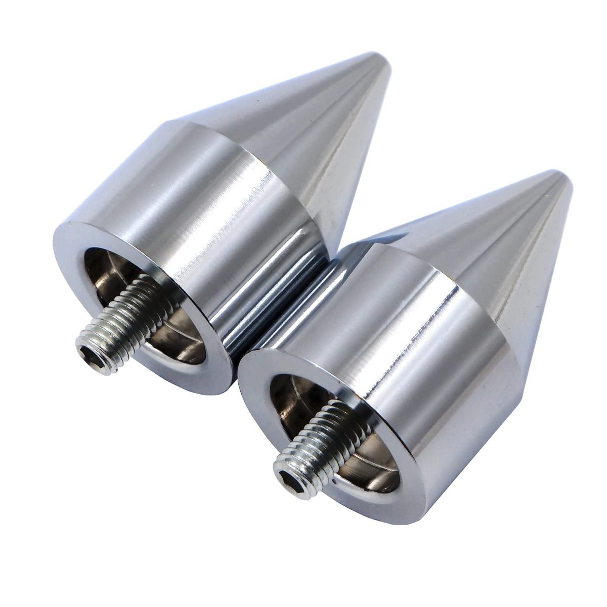 Spike Bar Ends For Kawasaki Ninja 250 500 Zx600 Zx6 636 Zzr600 Zx6r Zx6rr Chrome B01bw4sdem