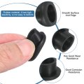 T Type Rubber Grommet 16 Pcs 14mm Mount Dia Round Grommets Firewall Plug Hole For Wire Cable Plumbing Black