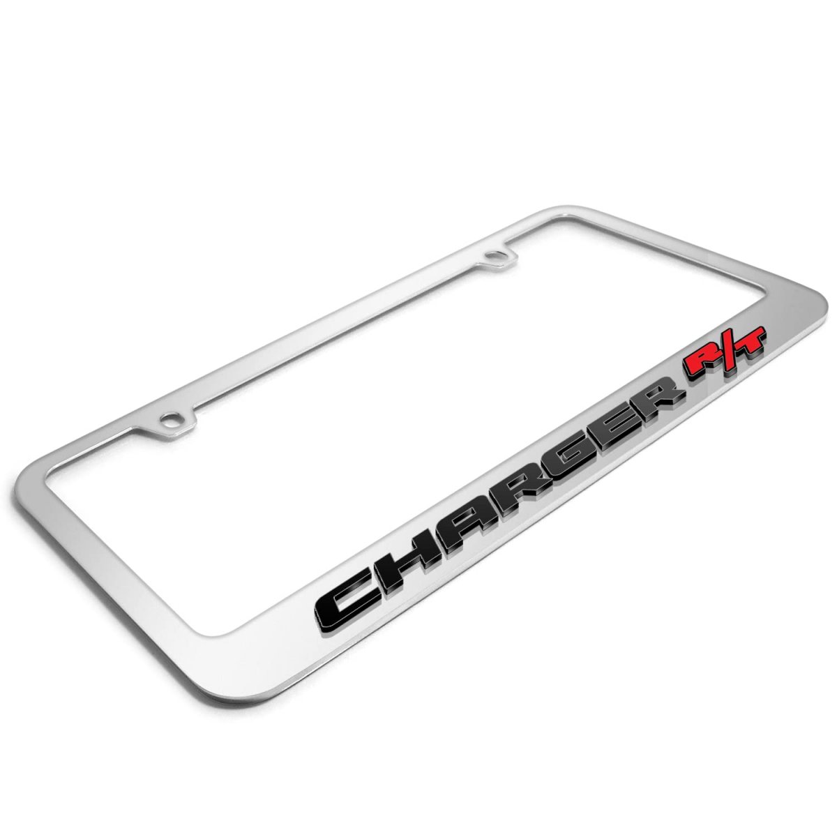 Dodge Charger R T 3d Mirror Chrome Metal License Plate Frame Official Licensed Universal Fit For Car Suv Truck 12 In X 6 With
