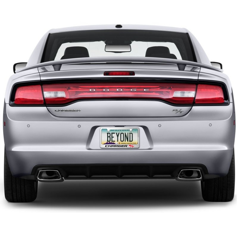 Dodge Charger R T 3d Mirror Chrome Metal License Plate Frame Official Licensed Universal Fit For Car Suv Truck 12 In X 6 With