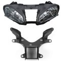 Dot Front Headlight Assembly And Upper Fairing Stay Bracket For Yamaha Yzf R6 2008 2016 Clear Lens With Heavy Duty Aluminum 