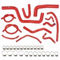G-plus Silicone Radiator Hose Kit Compatible With Honda Acura Integra Dc4 Db7 Rs Ls Gs Se B18b1 Engine 1994-2001 Red