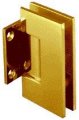 Crl Geneva Series Gold Plated Wall Mount Short Back Plate Hinge Standard Model 