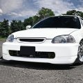 Auto Dynasty Compatible With Honda Civic Driving Bumper Fog Light Bulbs Switch Smoke Lens 6th Generation Ej Em Ek D16