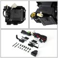 Auto Dynasty Compatible With Honda Civic Driving Bumper Fog Light Bulbs Switch Smoke Lens 6th Generation Ej Em Ek D16