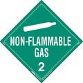Labelmaster Z-rvw3 Non-flammable Gas Hazmat Placard Worded Rigid Vinyl Pack Of 25 