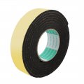 Uxcell 3meter 40mm X 5mm Single-side Adhesive Shockproof Sponge Foam Tape For Door Window Yellow Black