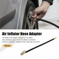 X Autohaux Copper Nylon 30cm 12 Tire Valve Connect Pipe Air Chuck Inflator Compressor Pump Extension Hose For Car Motorbike
