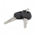 Uxcell Stainless Steel Motorcycle Steering Lock W Two Keys For Honda Cg125 Silver Tone