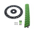 Green O Ring Chain Sprocket Black 13 40 98l 89-2004 Fits Yamaha Yfm350 Warrior 350 