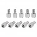 Uxcell M4x6mm 6mm Male-female Hex Nickel Plated Pcb Motherboard Spacer Standoff For Fpv Drone Quadcopter Computer Circuit Board