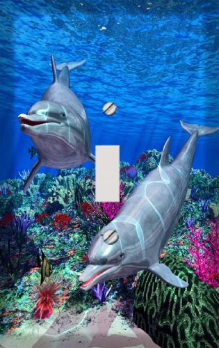 Dolphin Reef Decorative Switchplate Cover
