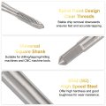 M6 X 1 H2 Metric Spiral Point Thread Tap 100mm 4 Extra Long Screw Threading Tapping Tool High Speed Steel Machine Taps Bit
