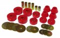 Prothane 7-102 Red Body And Standard Cab Mount Bushing Kit 12 Piece 