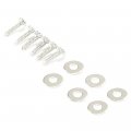 Hecasa Hood Vent Handle Kit Compatible With 2003-2009 Hummer H2 Deck Panel Covers Trim Louver Chrome