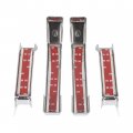 Hecasa Hood Vent Handle Kit Compatible With 2003-2009 Hummer H2 Deck Panel Covers Trim Louver Chrome