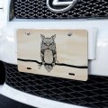 Graphics More Artsy Owl Perched On Tree Branch Novelty Metal Vanity Tag License Plate 