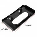 Ecotric For 2009-2014d F150 Front Bumper License Plate Holder Frame Mounting Bracket Black Replacement For 9l3z17a385a