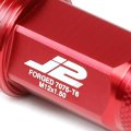 J2 Engineering 7075-t6 Compatible Withged Aluminum M12x1 5 20pcs 80mm Tall Spiky Cap Lug Nut Set W Adapter Red