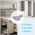 Uxcell D9 Magnetic Push Latches 10pcs To Open Door Latch Touch For Wardrobe Cupboard Drawers Grey