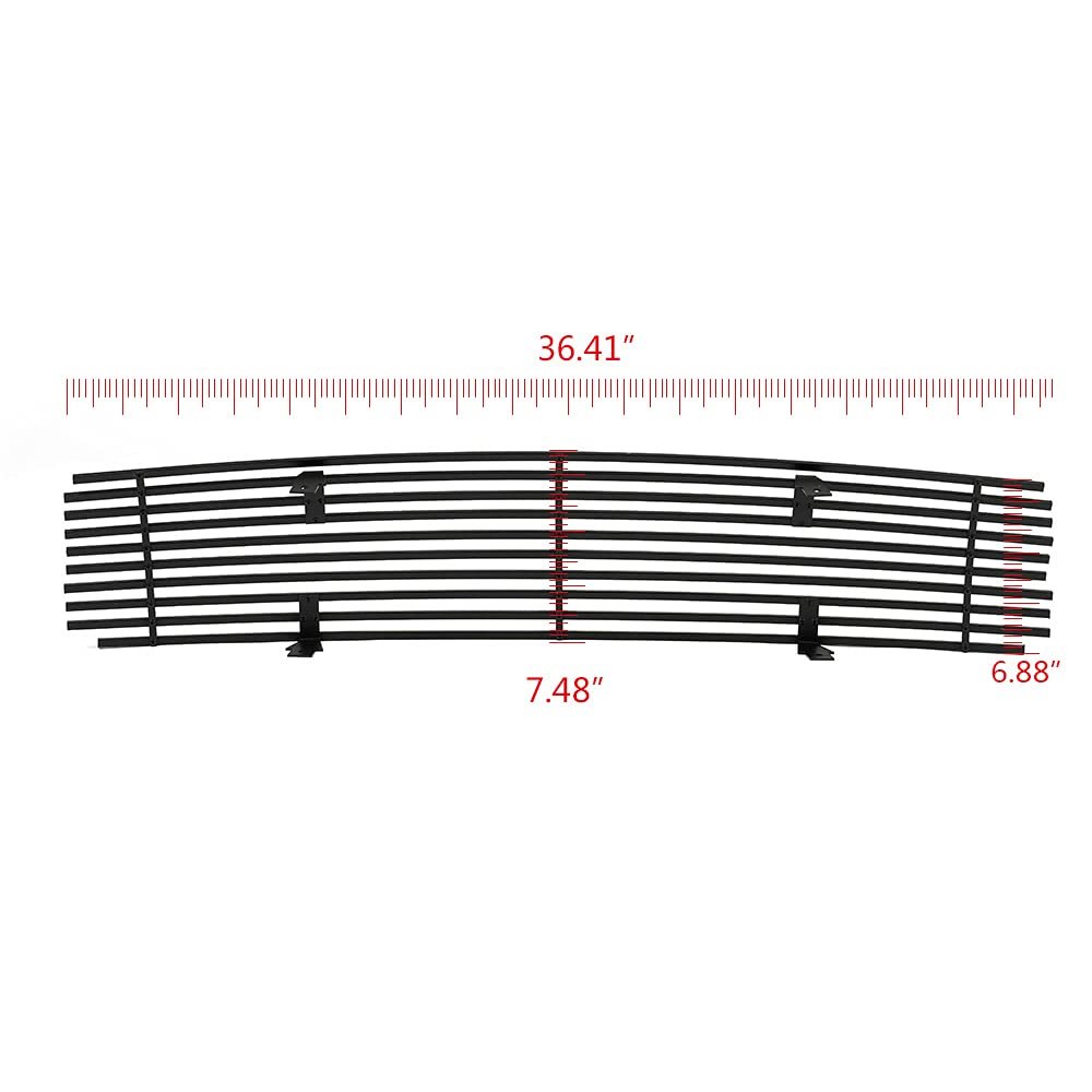 Front Upper Bumper Black Billet Grill Grille Insert For Nissan Maxima 2009-2014