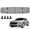 Front Upper Bumper Black Billet Grill Grille Insert For Nissan Maxima 2009-2014