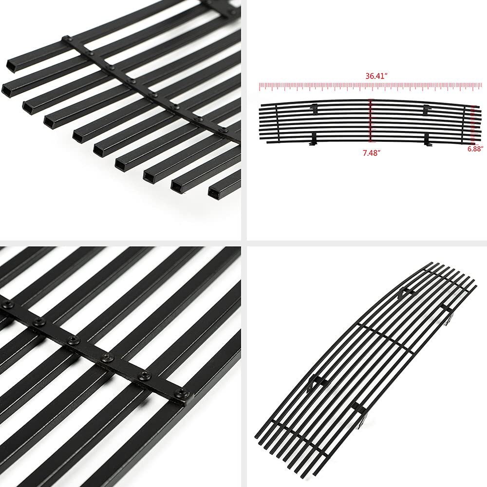 Front Upper Bumper Black Billet Grill Grille Insert For Nissan Maxima 2009-2014