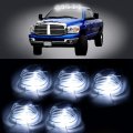 5pcs Clear Cab Marker Light T10 White Replacement Fit For 2003-2015 Ford F250 F350 F450 F550 Super Duty 