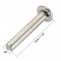 Uxcell M6x35mm Furniture Bolts Hex Socket Screws Fastener Carbon Steel 10pcs