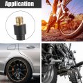 X Autohaux 25cm Flexible Copper Rubber Tube Tire Valve Connect Pipe Air Chuck Inflator Pump Extension Hose For Car Motorbike