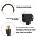 25cm Flexible Copper Rubber Tube Tire Valve Connect Pipe Air Chuck Inflator Pump Extension Hose For Car Motorbike Bike Quick